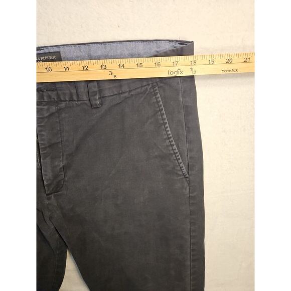 Banana Republic Fulton Skinny Chino Pant Mens 36x30 Navy Stretch - Picture 7 of 13